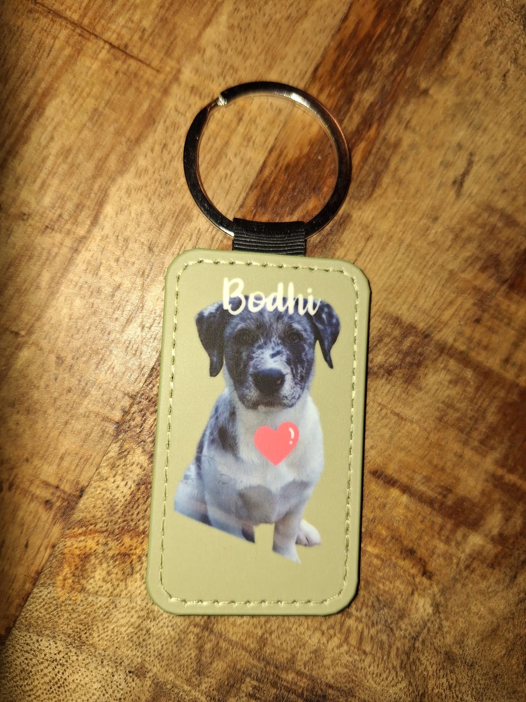 Customer photo review of Huisdier portret - Gepersonalliseerde sleutelhanger