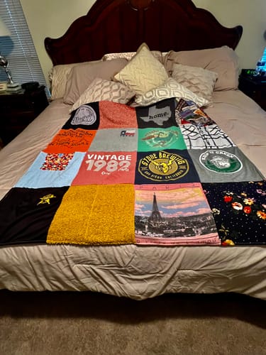 Customer photo review of T Shirt Quilt by Project Repat