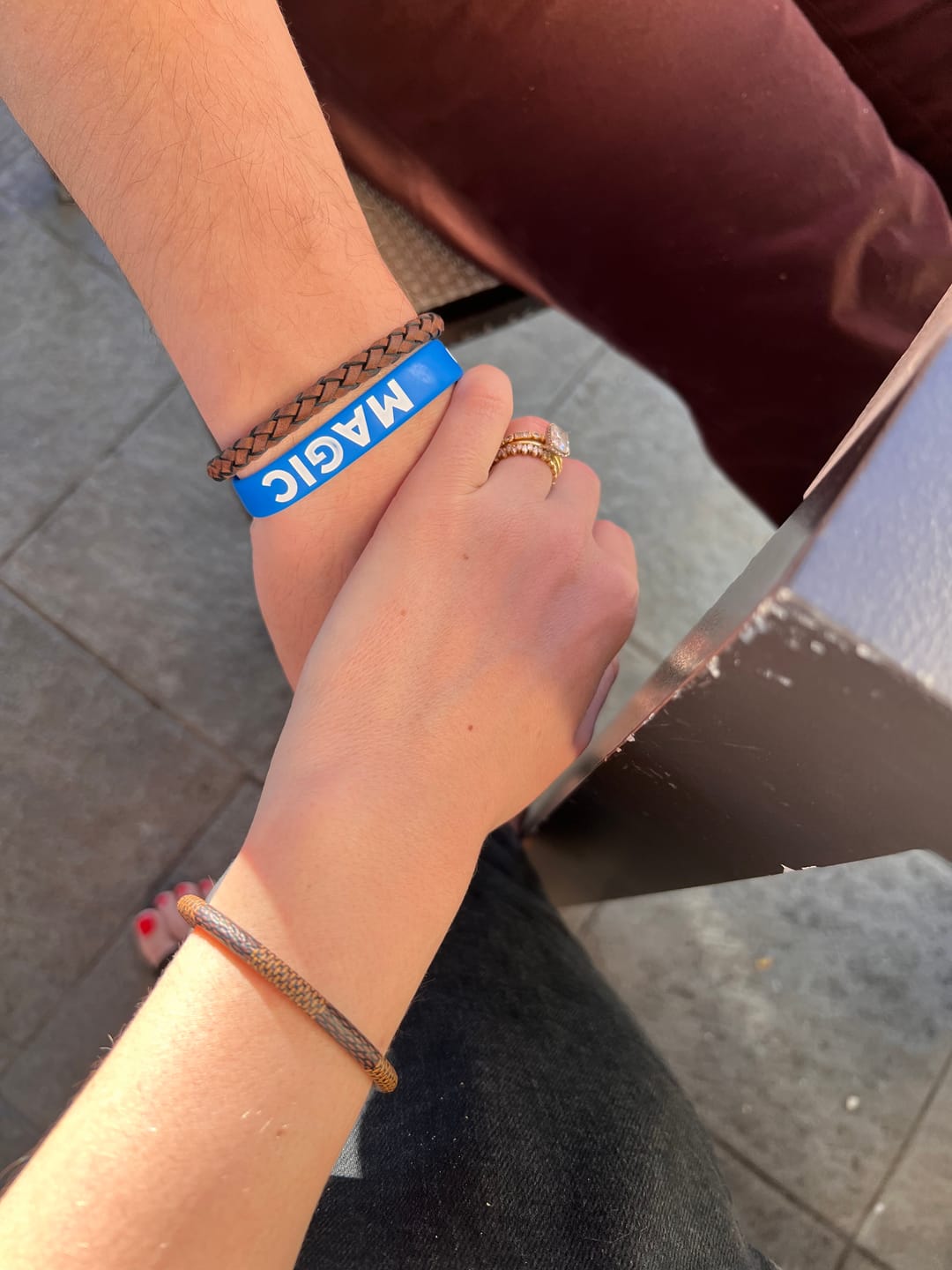 Customer photo review of Dark Brown Leather Bracelet | 6MM