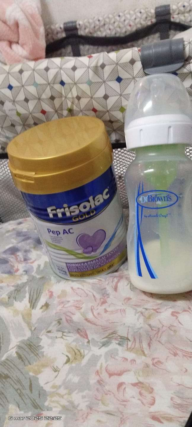 Customer photo review of Frisolac Gold Pep A C (0 A 12 Meses) Pack Con 800 Gr