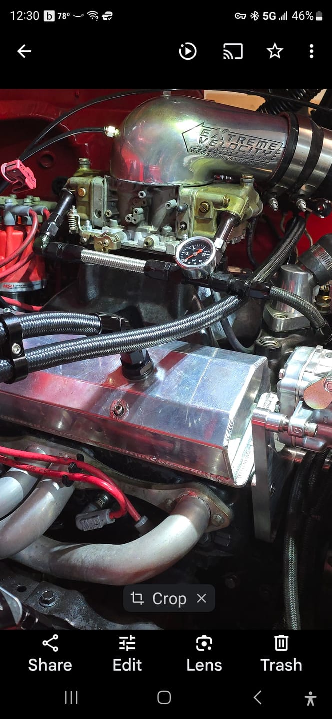 Customer photo review of SBC 10AN Valve Cover Adapter Fittings for Push-In Grommet (Pair)