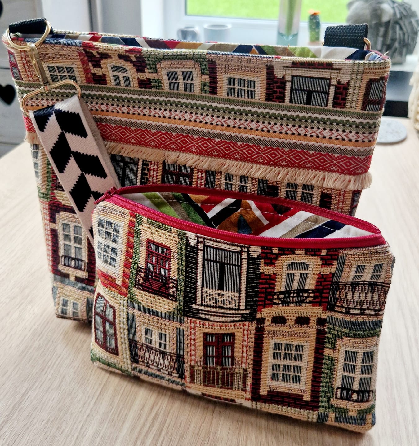 Customer photo review of Lisbon Houses Tapestry Fabric
