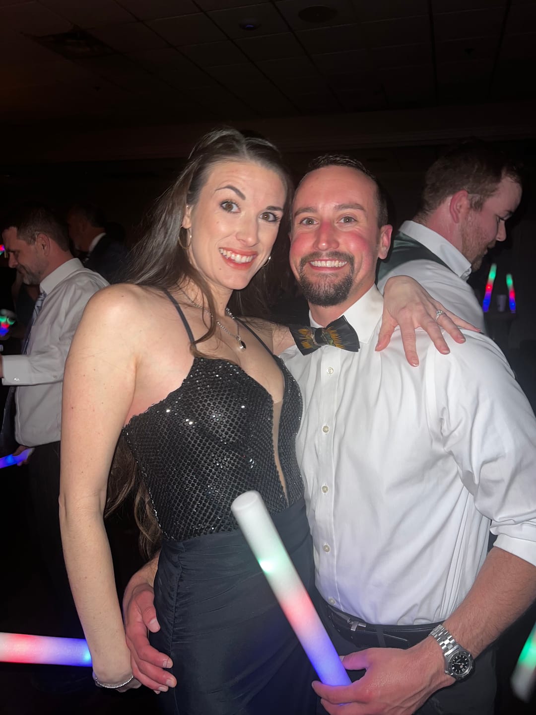 Customer photo review of The Kingston - Feather Bow Tie