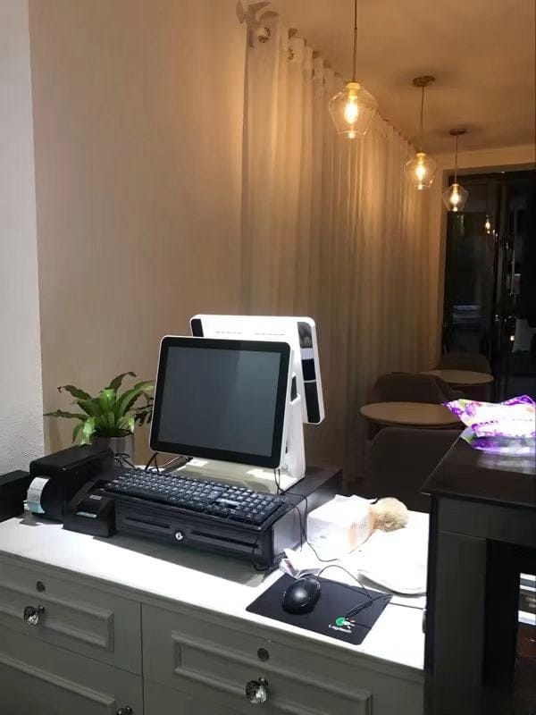 Customer photo review of Modern Minimalist Amber Glass Pendant Light