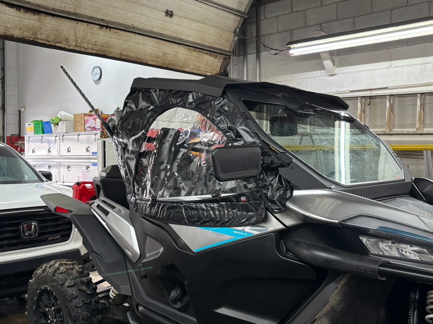 Customer photo review of Soft Cab Enclosures Upper Door for CFMOTO ZForce 950