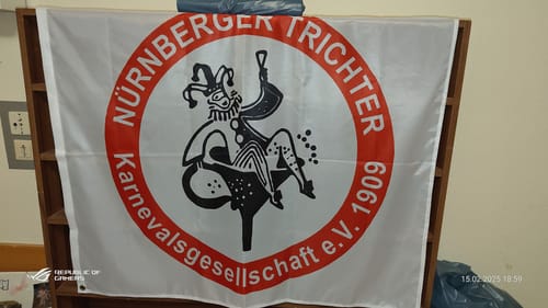 Customer photo review of Fahne inkl. Druck