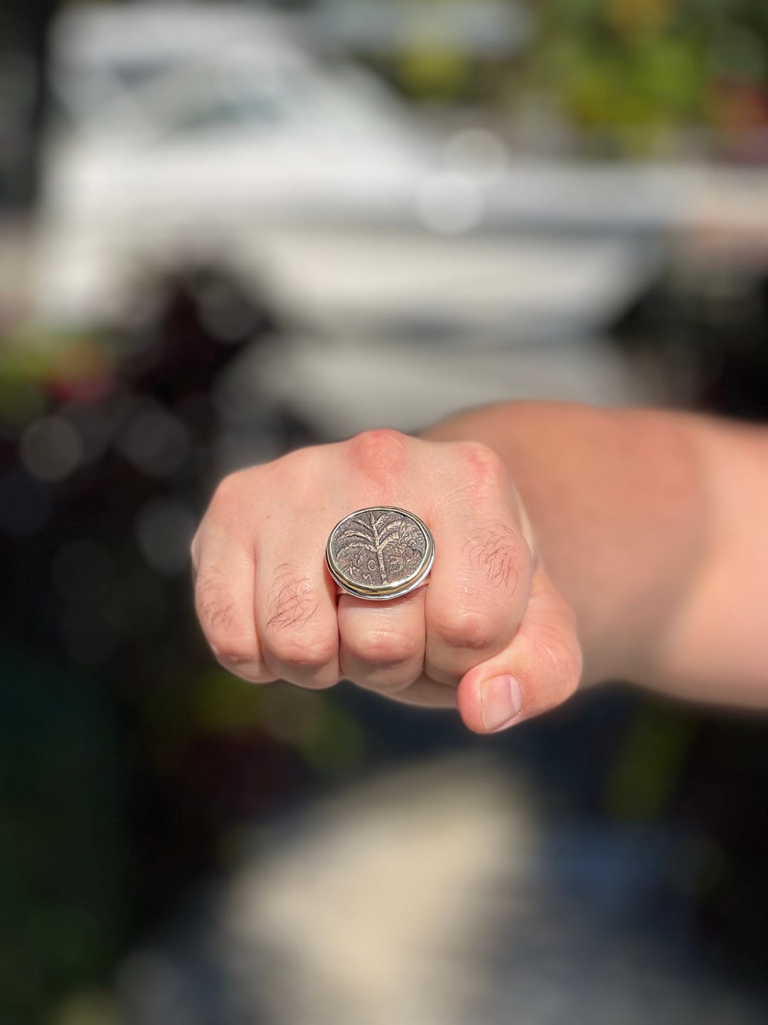 Customer photo review of Silver Ring, BAR-KOCHBA Bronze Coin, MAHA, ID13400