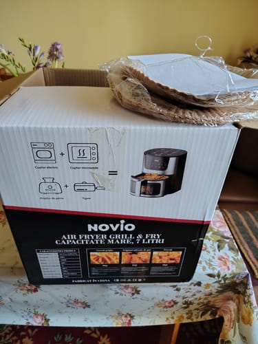 Customer photo review of Air Fryer Novio Grill & Fry