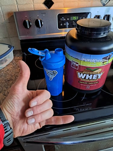 Customer photo review of Whey Protein Isolate Chocolate