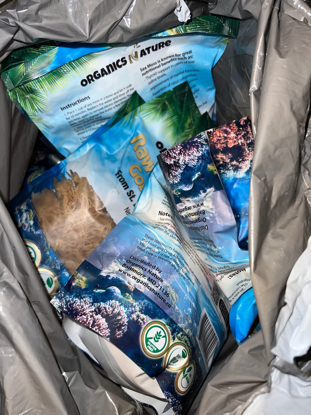 Customer photo review of Raw Wildcrafted Sea Moss 4oz