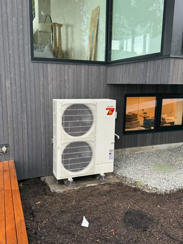 Customer photo review of Mini-Split AC Cover - Charcoal