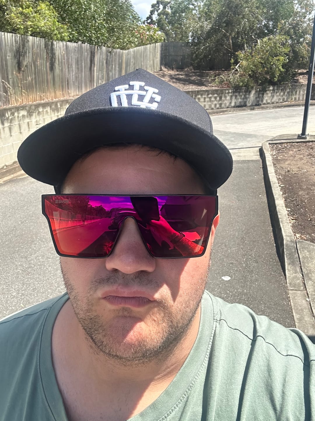 Customer photo review of LVCO "Jet Black" A-Frame Snapback