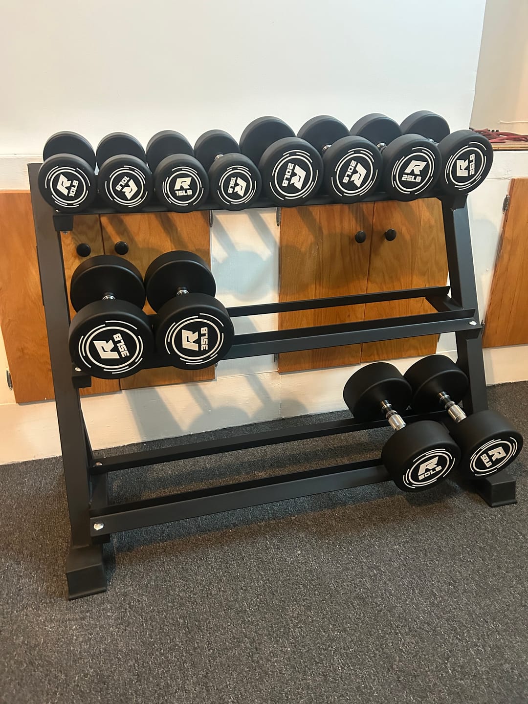 Customer photo review of RitFit PVC-Coated Round Dumbbells in Pairs