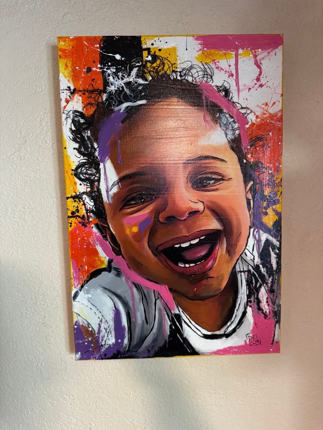 Customer photo review of Custom Portrait Painting From Photo (Hand Painted)