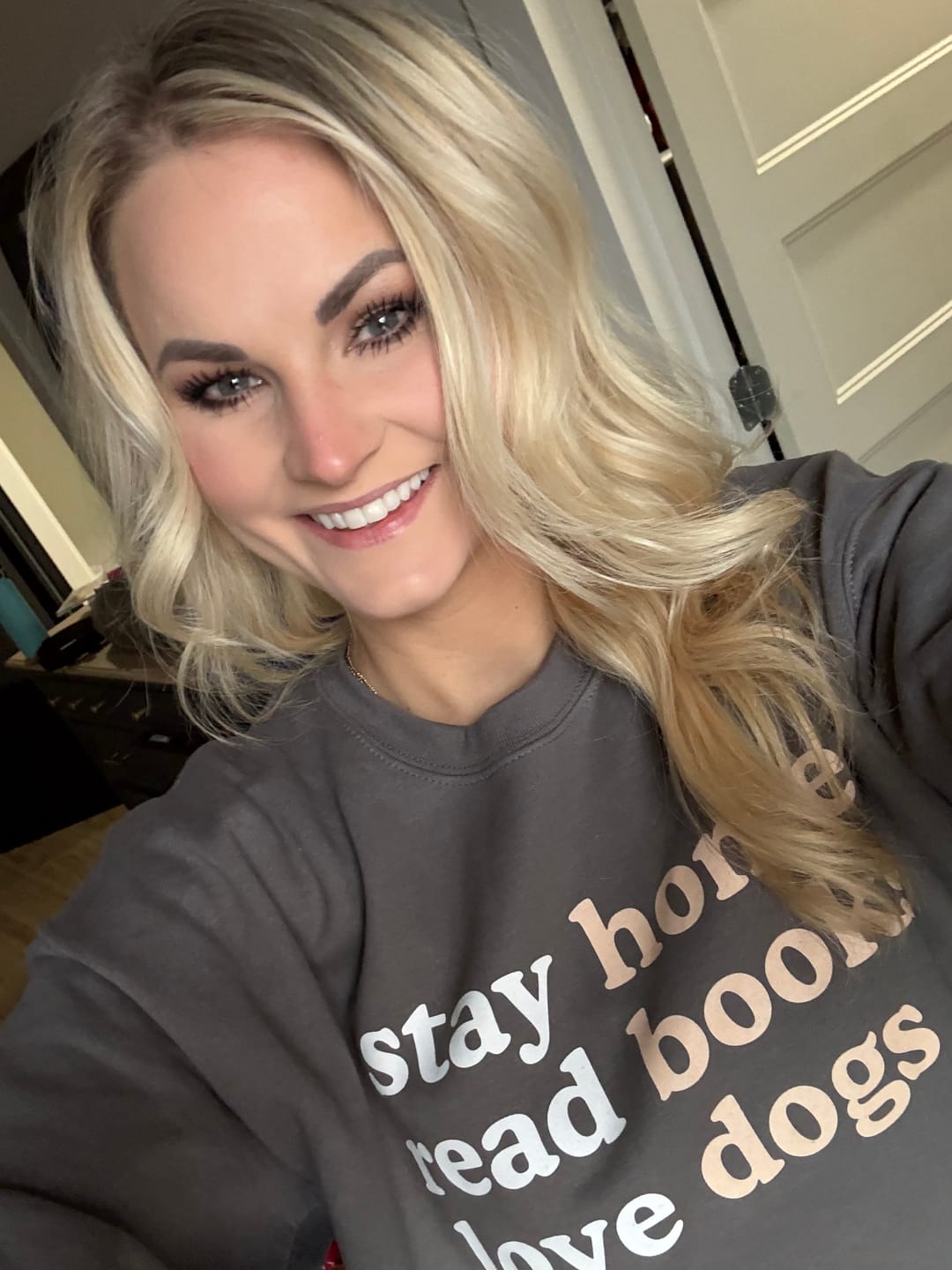 Customer photo review of Stay Home Read Books Love Dogs