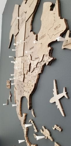Customer photo review of Flugzeug-Reißzwecken für Karten