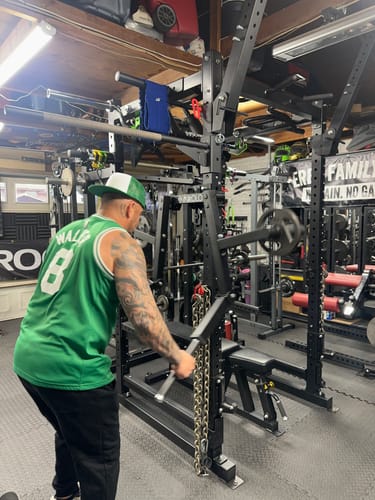 Customer photo review of Rack Mounted Lateral Raise