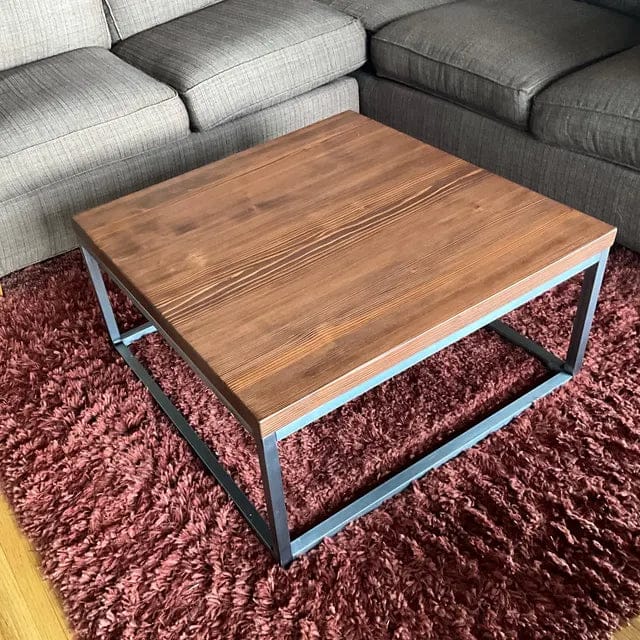 Customer photo review of Renton Square Wooden Coffee Table - Pine Wood - Large Size