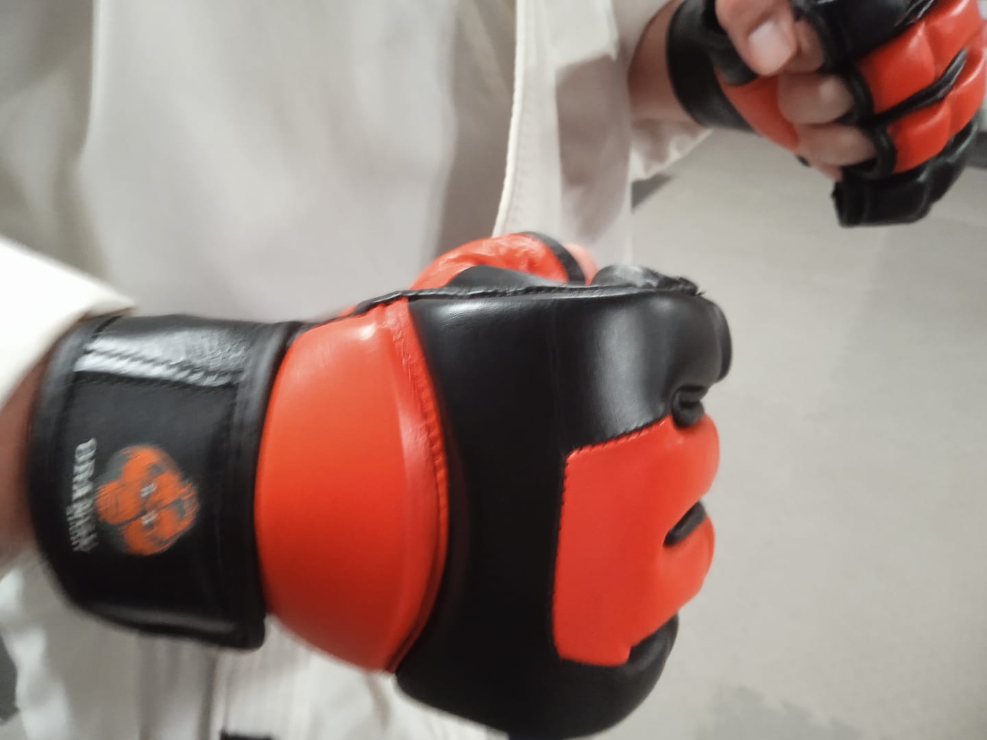 Customer photo review of GUANTES DE MMA ORANGU SPORT / KICKBOXING / UFC / MMA