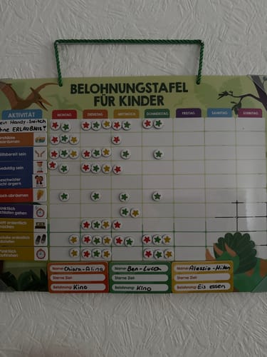 Customer photo review of Magnetische Belohnungstafel