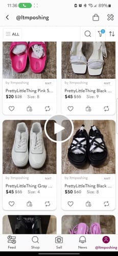 Customer video review of PrettyLittleThing NWT Assorted Wholesale Footwear