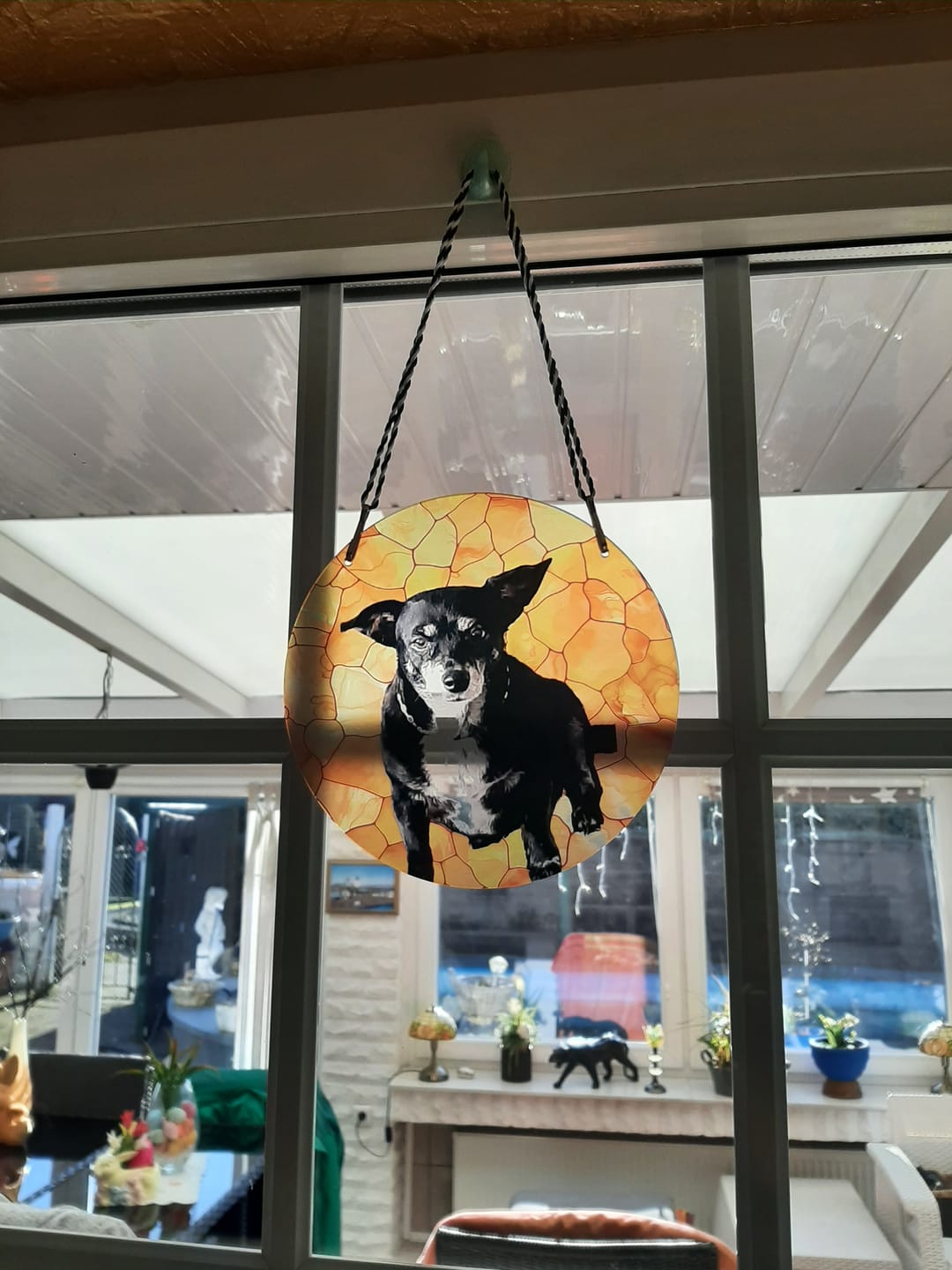 Customer photo review of Haustierportrait - Individueller Sonnenfänger