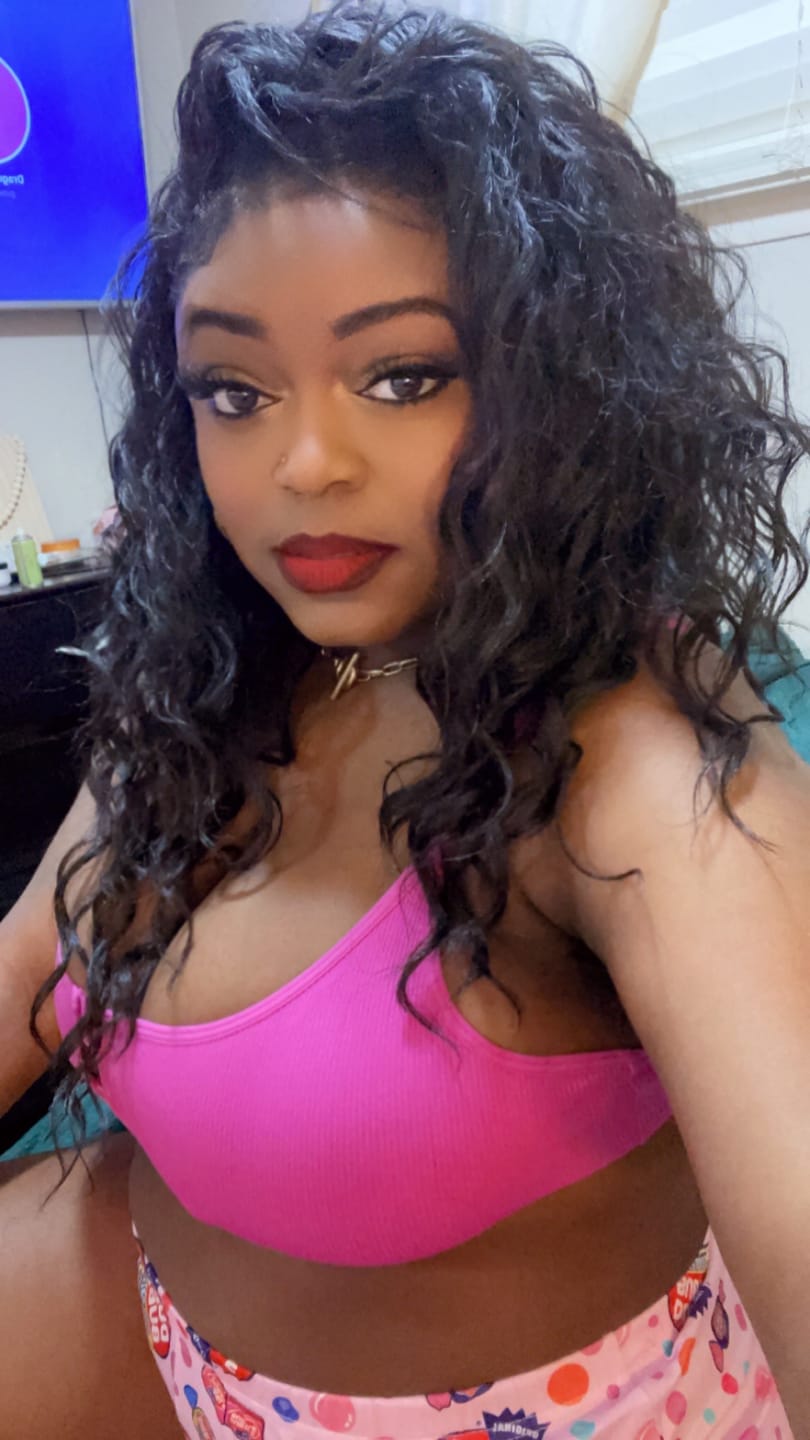 Customer photo review of Sensationnel Instant Weave Drawstring Cap Up-Do Half Wig - IWD 9