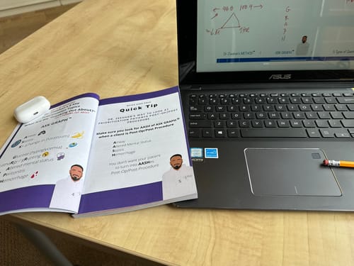 Customer photo review of DR. ZEESHAN'S QUICK TIPS FOR THE NCLEX BOOK + NHY MYSTERY STICKER PACK