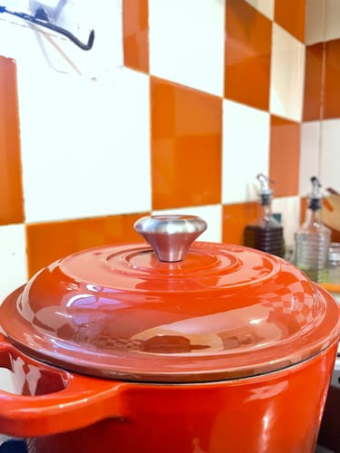 Customer photo review of No. 8 Enamel Coated Dutch Oven