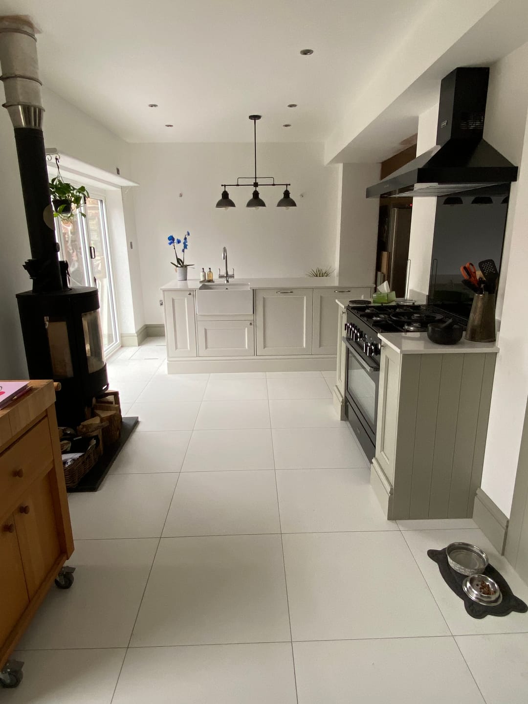 Customer photo review of Industrial Kitchen 3-Light Bar Dome Pendant Light