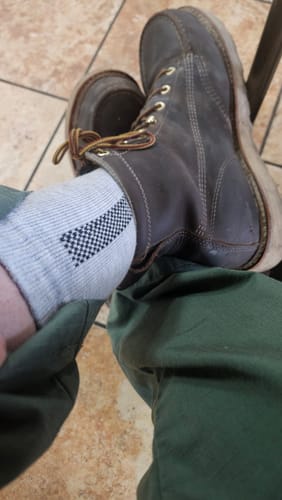 Customer photo review of Men's Alpaca Socks