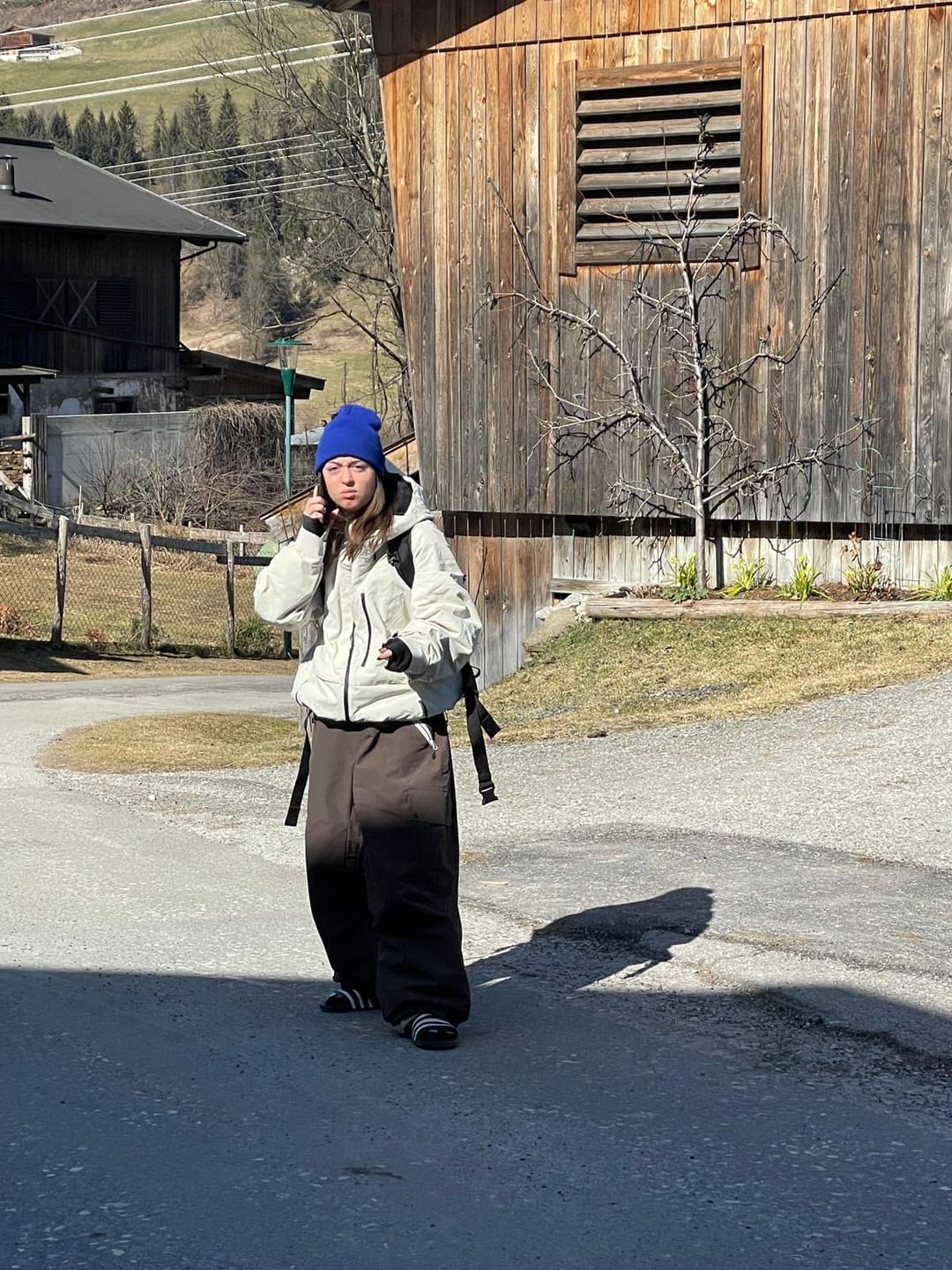 Customer photo review of Women's Off White Face Vented Multi-pocket Fully Waterproof Snow Jacket