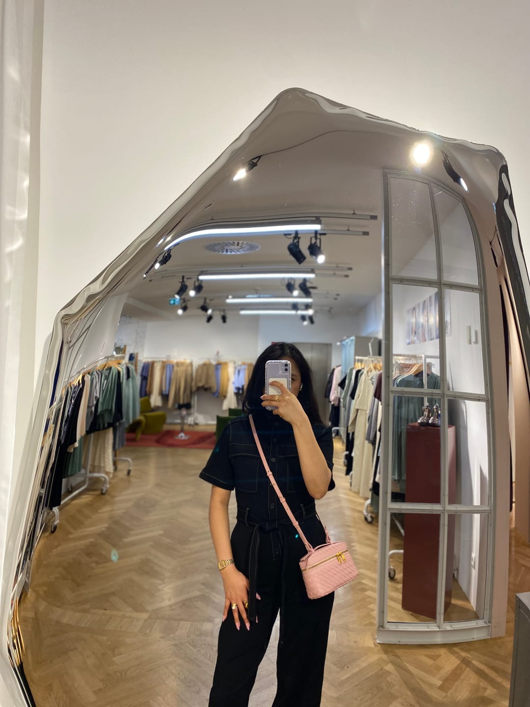 Customer photo review of Tara Woven bag