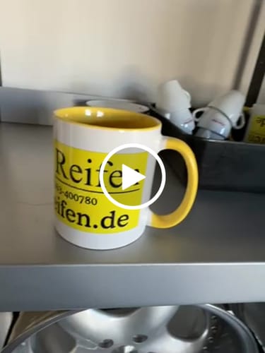 Customer video review of TassenExpress - Becher Keramik Tasse mit Logo bedruckt 325ml Firmenlogo