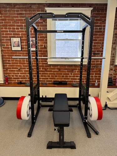 Customer photo review of EVOLPOW P2A Brute All-in-One Power Rack Home Gym - For Beginner