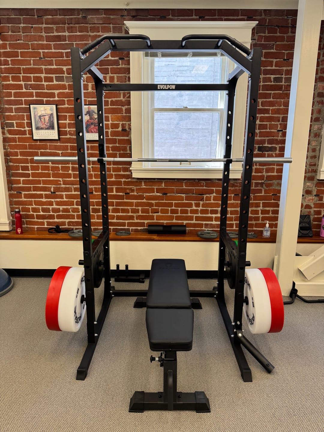 Customer photo review of EVOLPOW P2A Brute All-in-One Power Rack Home Gym - For Beginner