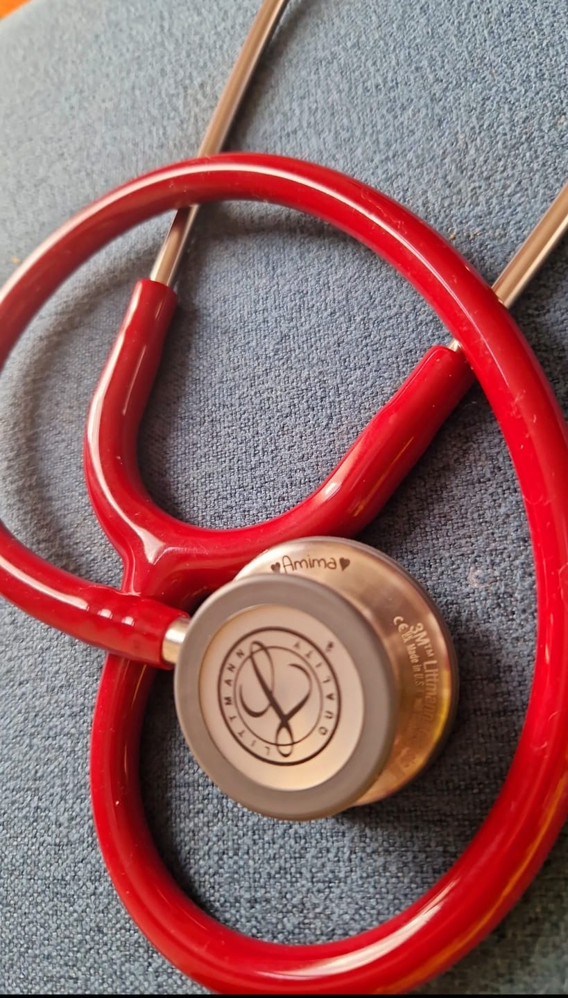 Customer photo review of Littmann Classic III Monitoring Stethoscope: Burgundy 5627