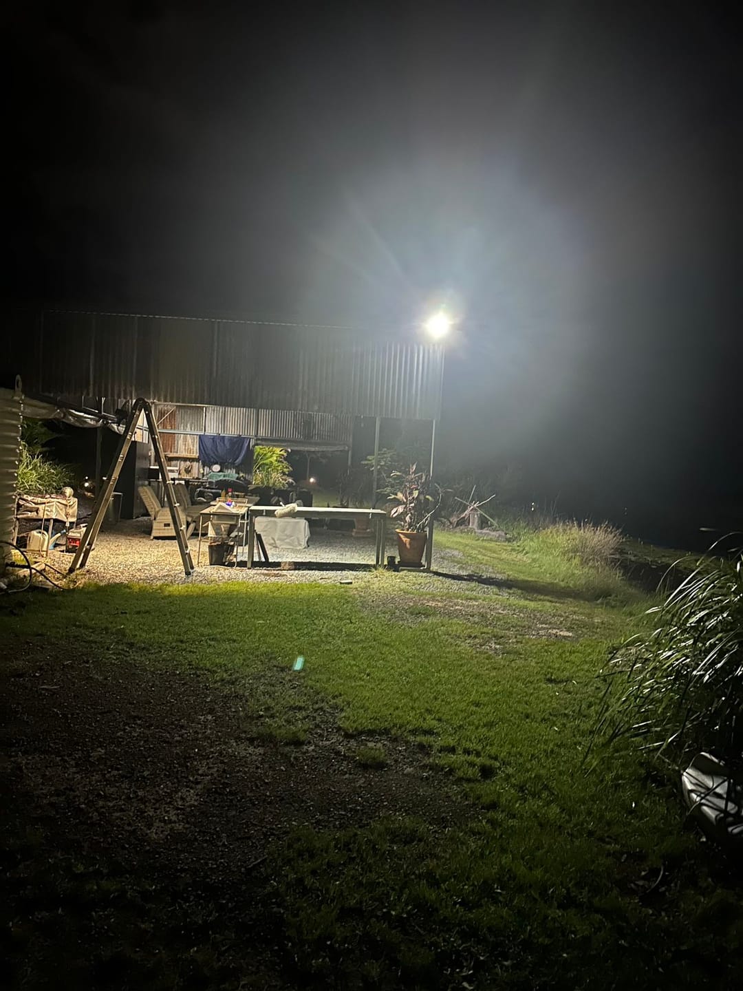 Customer photo review of 60W LED Solar Street Flood Lights Outdoor Back Yard Garden Path 7670 lumens 88