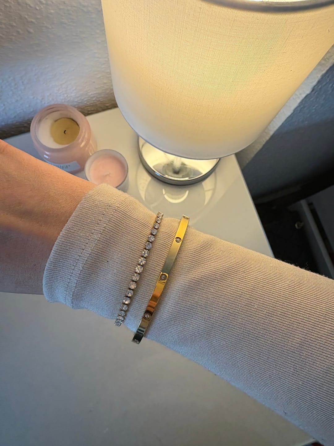 Customer photo review of Hi-Life Tennis Armband 14K Vergoldet