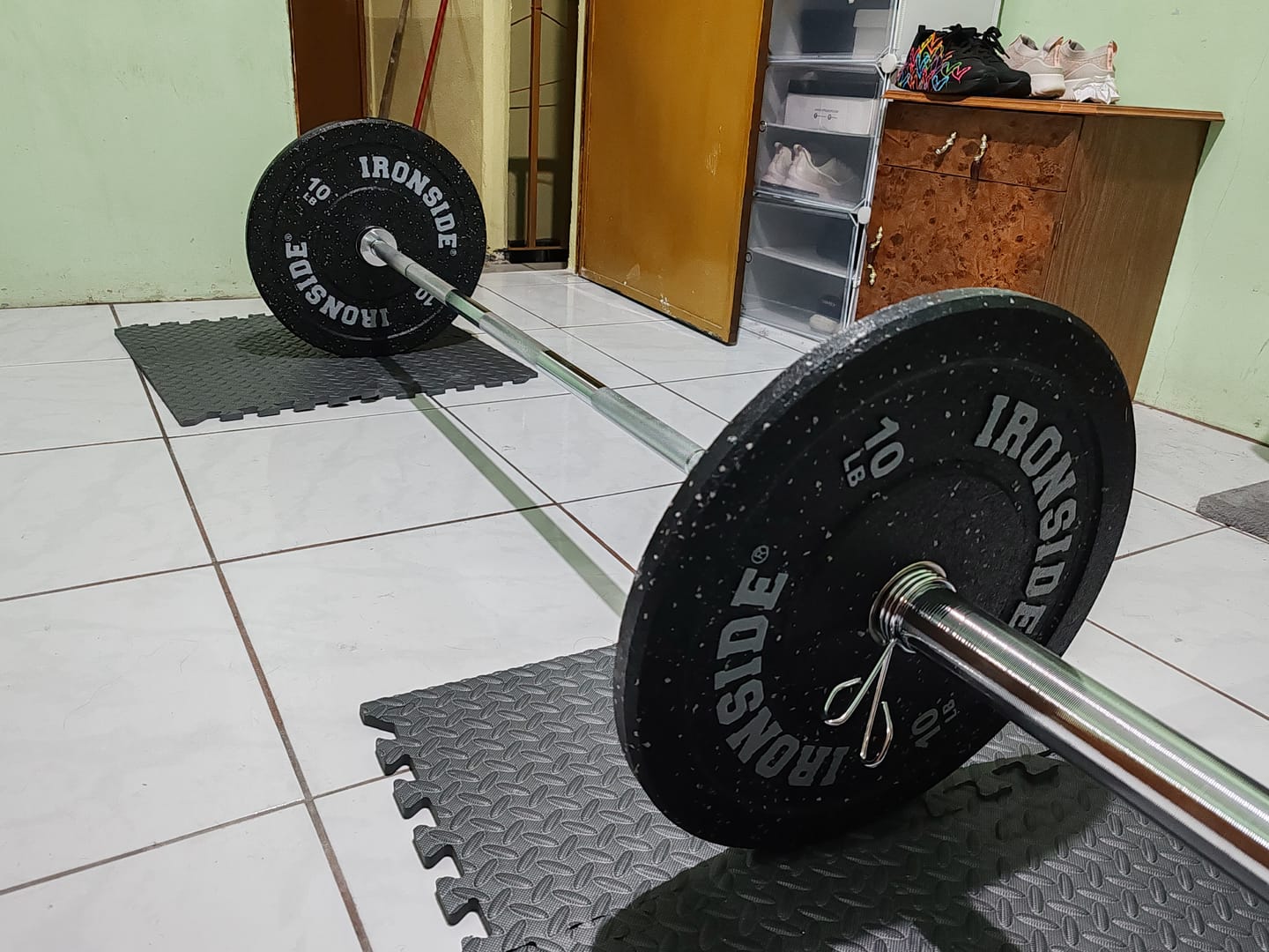 Customer photo review of Discos Olímpicos Bumper Hi-Temp IRONSIDE (LB)