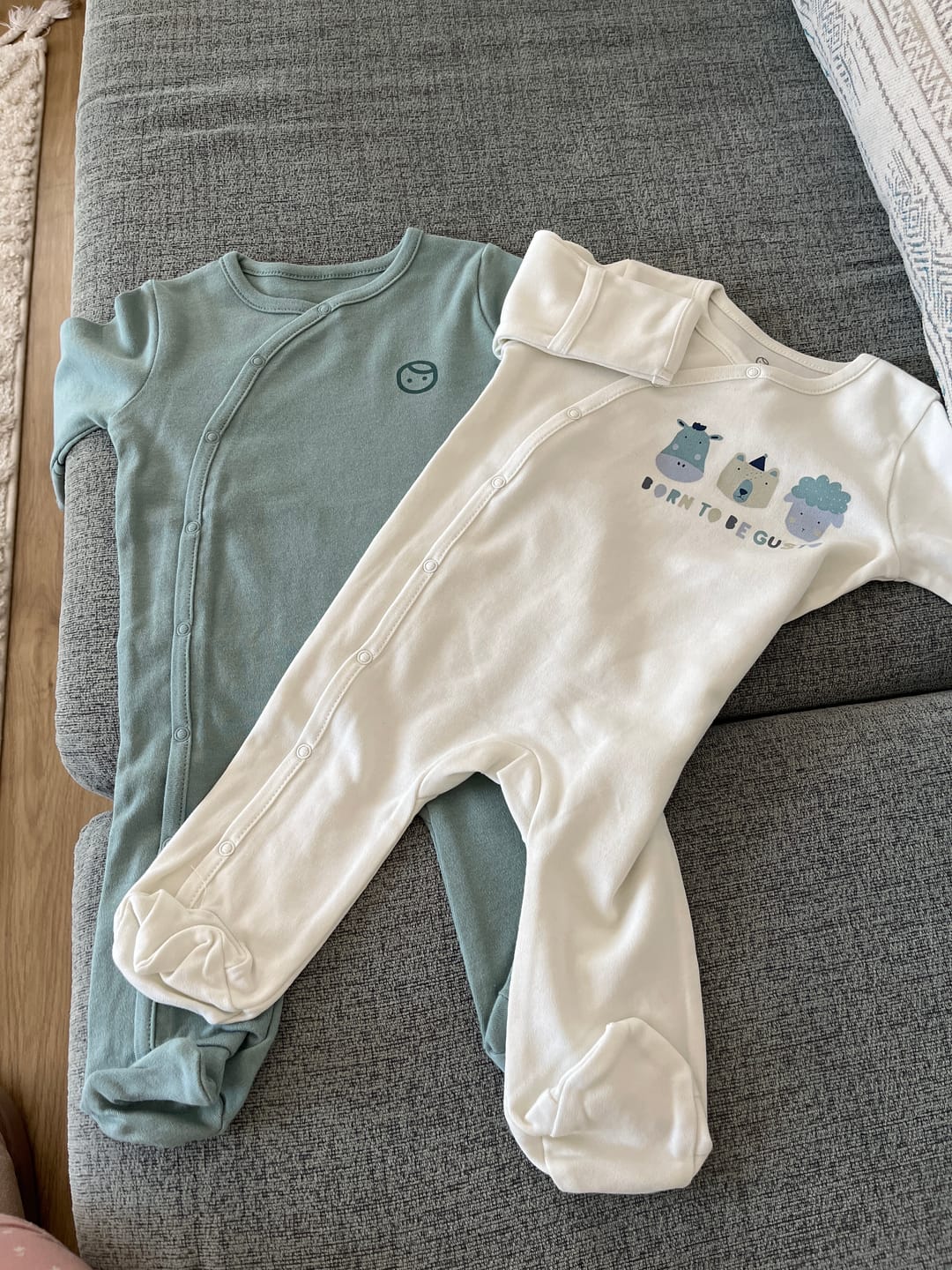 Customer photo review of Kendinden Eldivenli Patikli 2'li Organik Pamuk Tulum Seti Yeşil