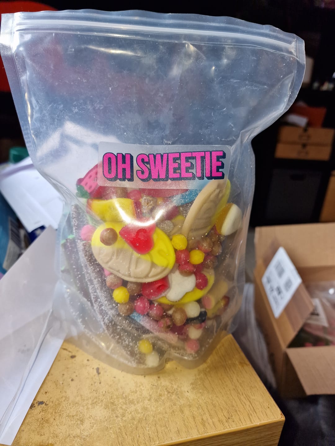 Customer photo review of Build Your Own Pick and Mix Sweets Bag – Over 100 to Choose From