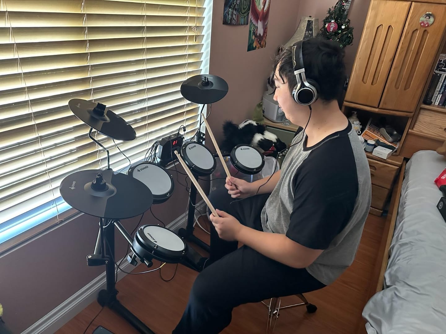 Customer photo review of Batterie électrique Donner DED-80 5 tambours et 3 cymbales