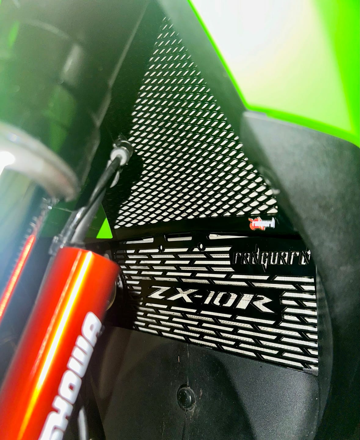Customer photo review of Kawasaki ZX10-R 2021-25 Radiator & Oil Guard Set