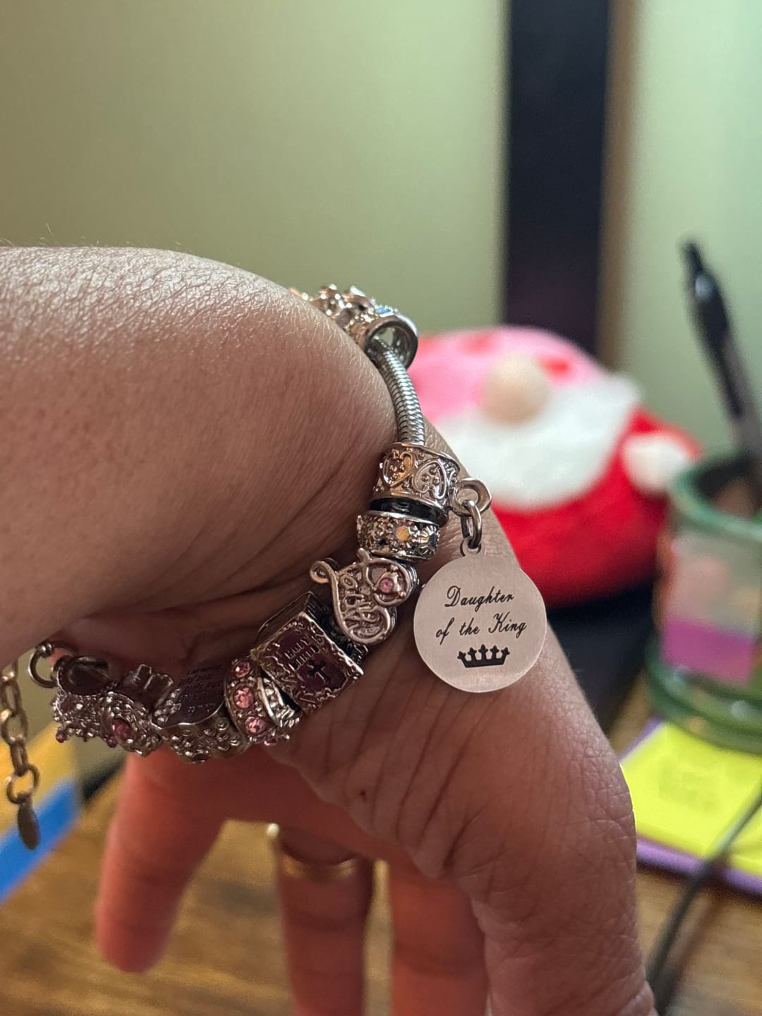 Customer photo review of Daughter of the King Bracelet