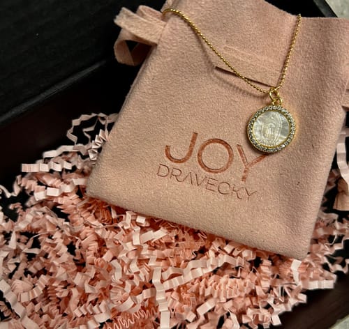 Customer photo review of Petite Mother Mary Necklace