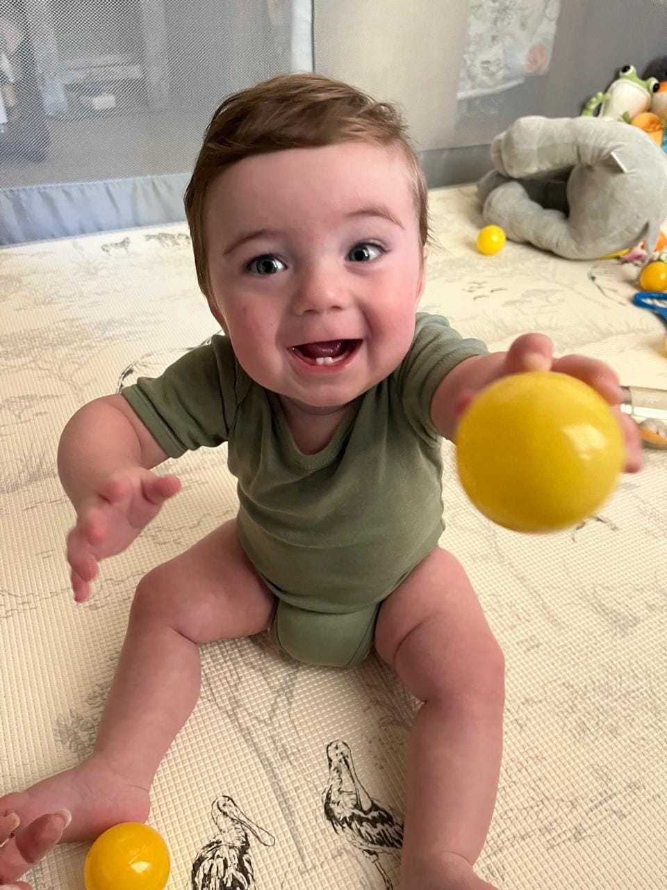 Customer photo review of Safari Toile/ Dune Play Mat