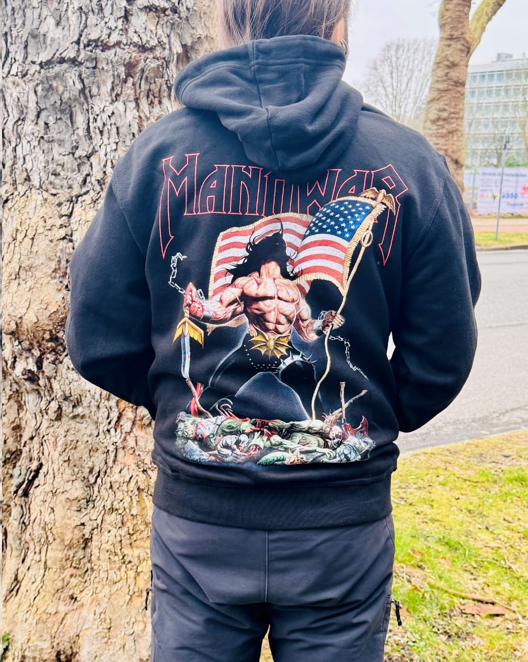 Customer photo review of MANOWAR ZIP HOODIE WARRIORS OF THE WORLD 2025