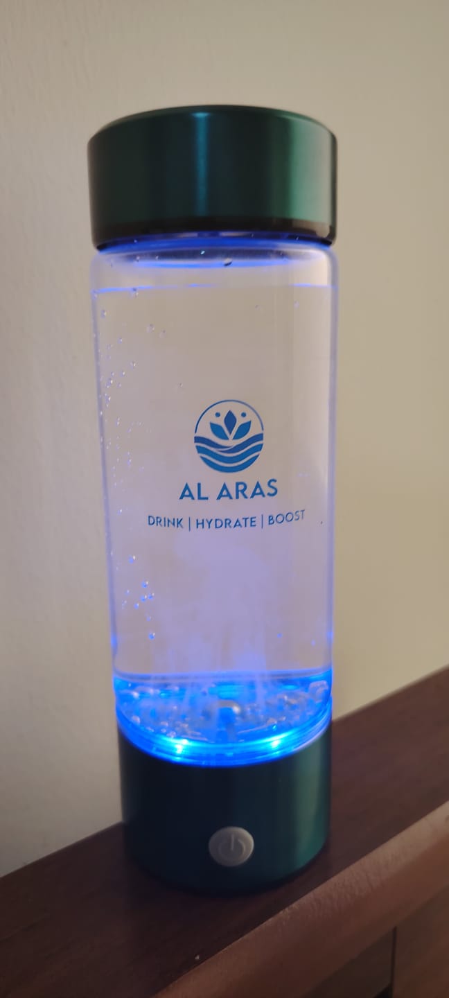 Customer photo review of Hydrogen Water Bottle - Free eBook
