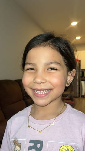 Customer photo review of Classic Butterfly Necklace/Earring Set